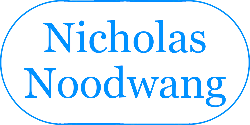 Large Nicholas Noodwang with Blue Oval Outline